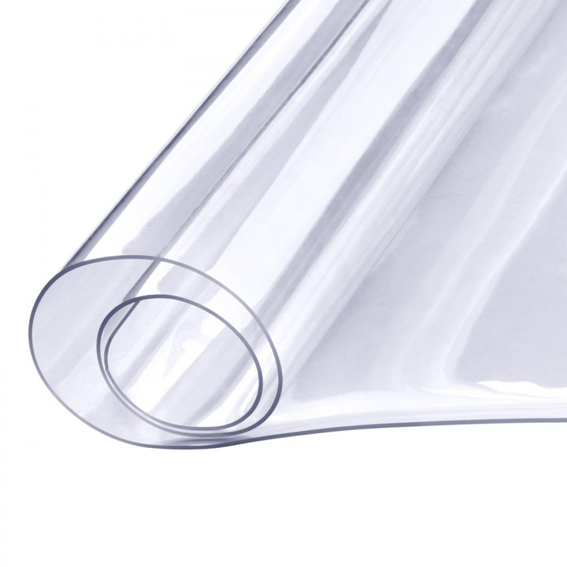 Clear Table Cover Protector Table Cover, 0.06" H x 48" W x 18" D