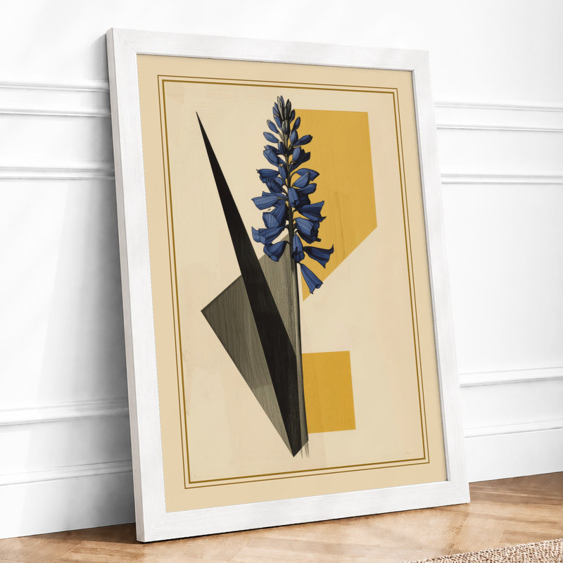Study in Tan Botanical - Framed Print, A1 - 84.1 x 59.4 cm, White