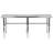 Express KitchQuip 18-Gauge Stainless Steel Open Base Work Table with Adjustable Cross Brace, NSF-50193322