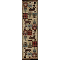 Cabin Chalet Rustic Rug Runner