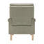 Fauteuil rembourré 32 po en bois massif avec coussin lombaire et pieds pour le salon-129165260