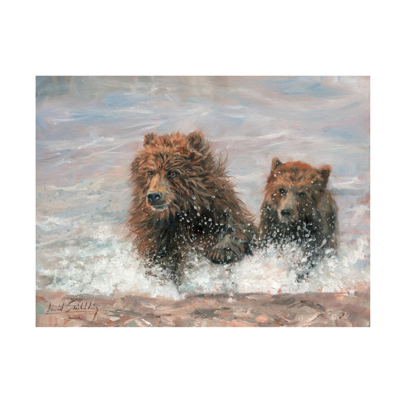 Art sur toile David Stribble The Bears Are Coming, H 18 po x l 24 po