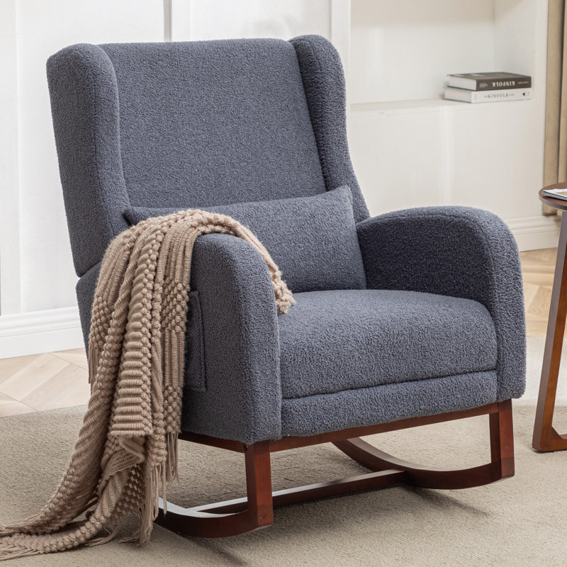 Rocking Chair, Teddy, Dark Gray