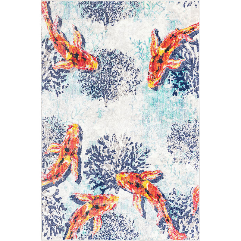 Kesterman Indoor Rug, Rectangle 5'3" x 8'