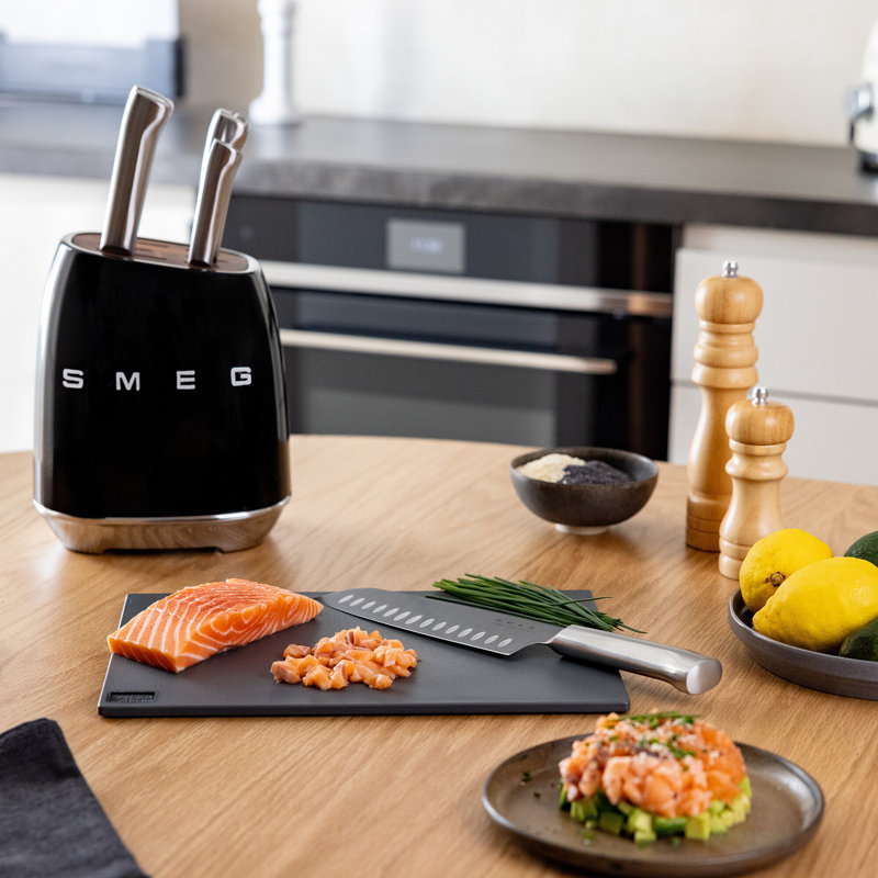 Ensemble de porte-couteaux Smeg, Noir
