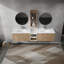 Sophisticated Wall-Mounted Bathroom Vanity With Practical Cabinets And Modern Design