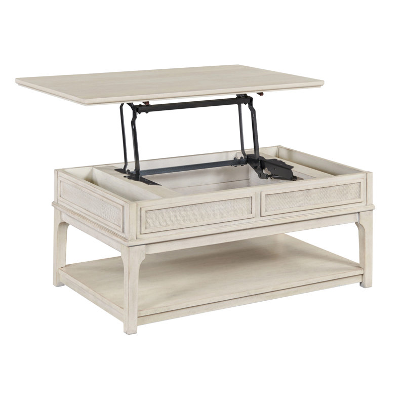 RECTANGULAR LIFT TOP DRAWER COFFEE-CLASSIC WHITE, White