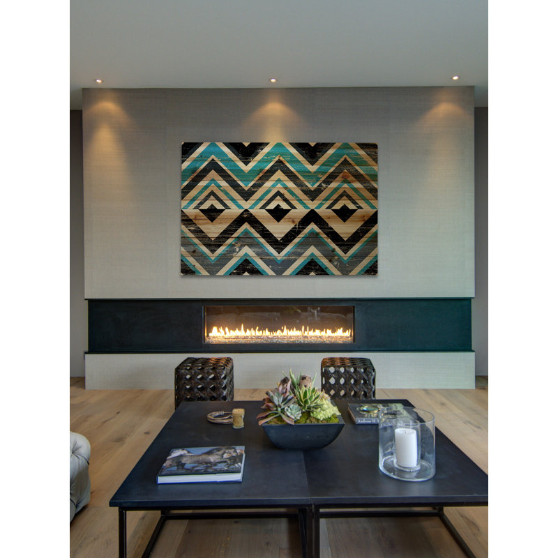 « square dimensions », impression sur bois, 30 po x 45 po