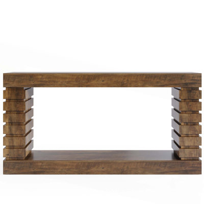 70.87" Narrow Brown Wood Console Table With Storage For Entryway Sofa Table, Hallway Living Room