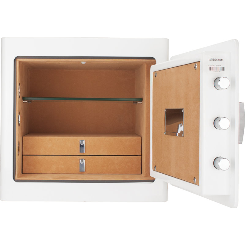 1.01 CUBIC FT JEWELRY SAFE, White