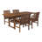 Alfonsi Acacia Wood Patio Dining Table Set-1387012345