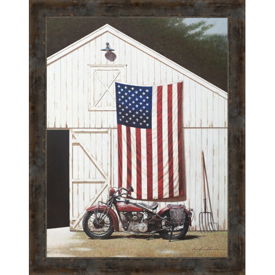 " Barn And Motorcycle "