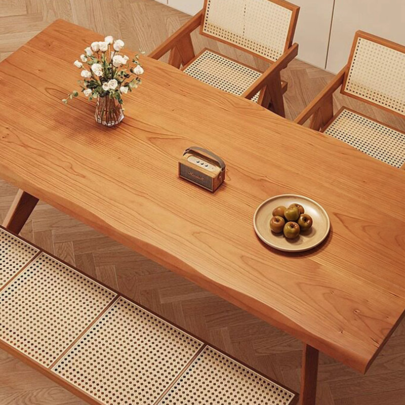 Table de salle à manger rectangulaire Cherry, 29.53"H x 86.61"L x 31.50"W