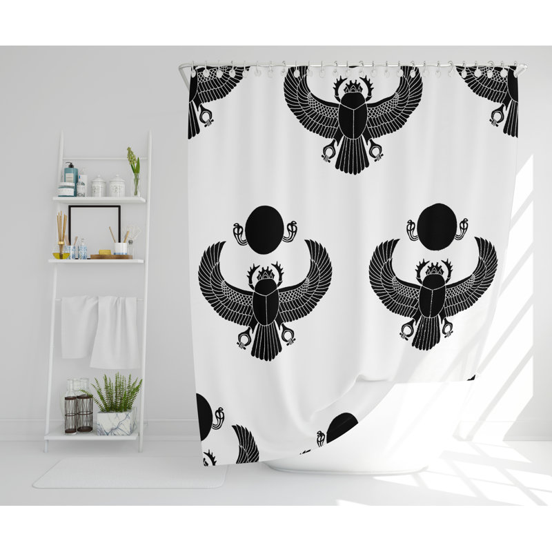 Saxi Polyester Shower Curtain, 168cm H x 168cm W