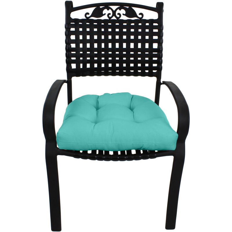 Outdoor 3'' Seat Cushion, Turquoise
