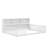 Floor Bed With Side Bookcase,Shelves,Guardrails-896912659