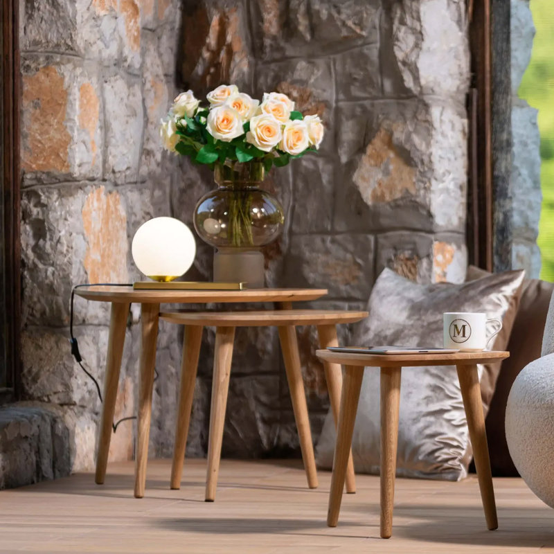 Yvette Solid Wood Four Leg Coffee Table
