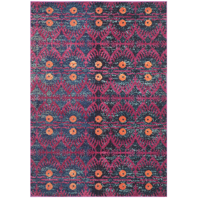 Hadlee Ikat Hand Woven Area Rug, Rectangle 155 x 231 cm