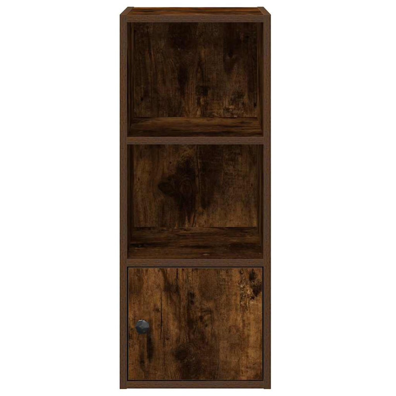 Conary 31cm W Bookcase, (3 Shelves) 77cmH x 31cmW x 24cmD, Smoked Oak