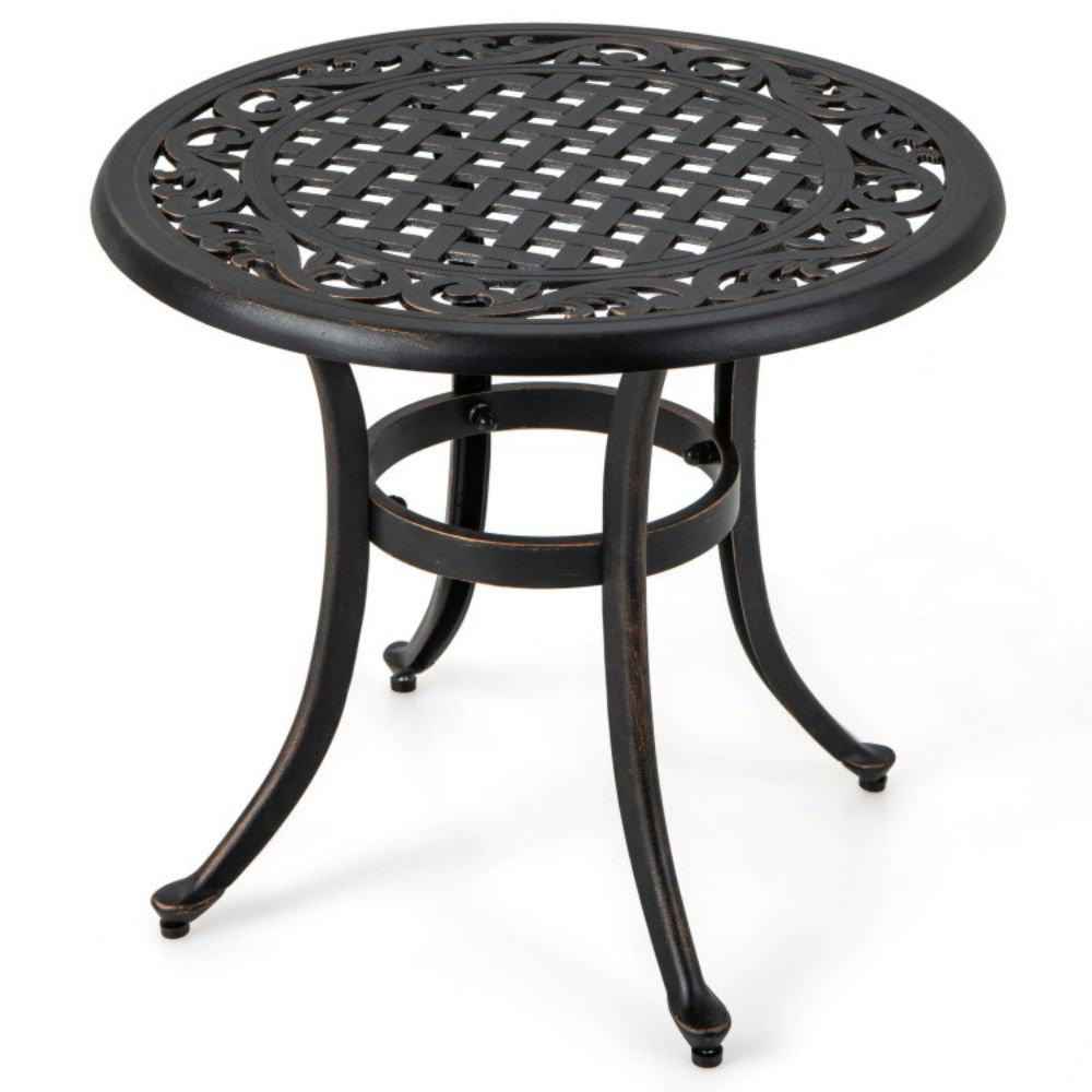 Deilany Round 24'' Outdoor Side Table Charlton Home®