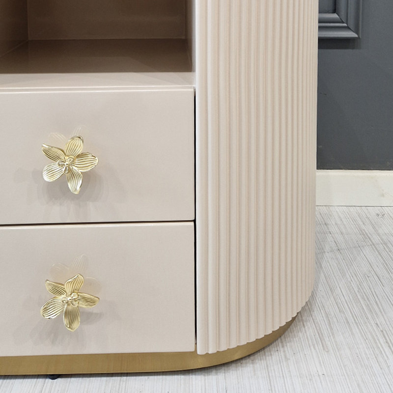 60cm W Stainless Steel Bedside Table