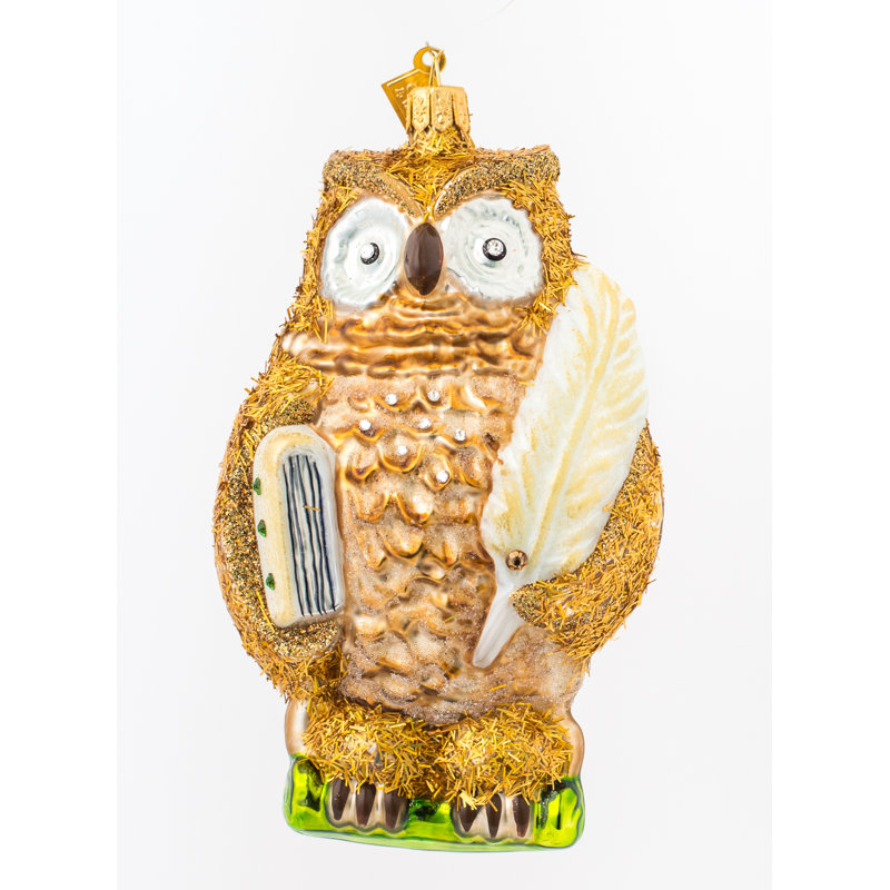 Ornement figurine suspendu hibou