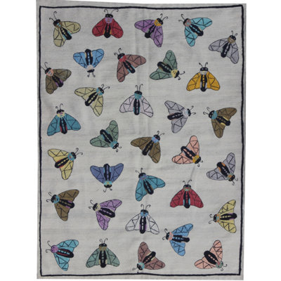 Bodie Wool Hand Woven 133cm X 177cm Area Rug