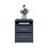 Kronos Blue 2-Drawer Floating Nightstand With Open Shelf-1777896354