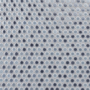 Hudson Penny Round 11-7/8 " x 12-5/8 " Porcelain Mosaic Floor & Wall Tile