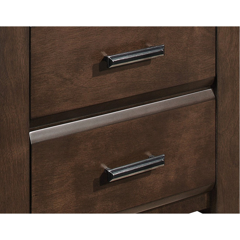 Table de chevet à deux tiroirs 1pc