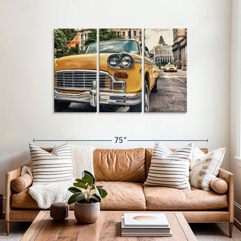 Mehar Vintage NYC Taxi, 36" H x 57" W