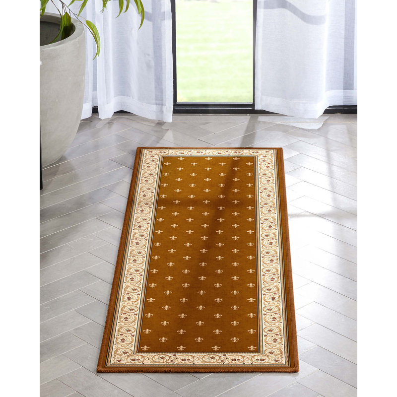 Tapis en polyester tissé à la machine Kehr, Tapis de couloir 2 pi x 5 pi