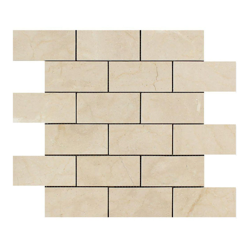 Carreau de mosaïque en marbre et brique