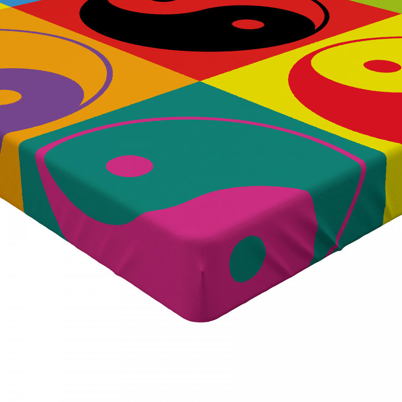 Microfiber Geometric Fitted Sheet, Full Fitted Sheet