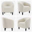 Fauteuil club tonneau en bois massif de 27 po de largeur-946097478