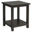 Table de bout en bois avec tablette