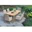 Chaise de patio avec coussin Akiva