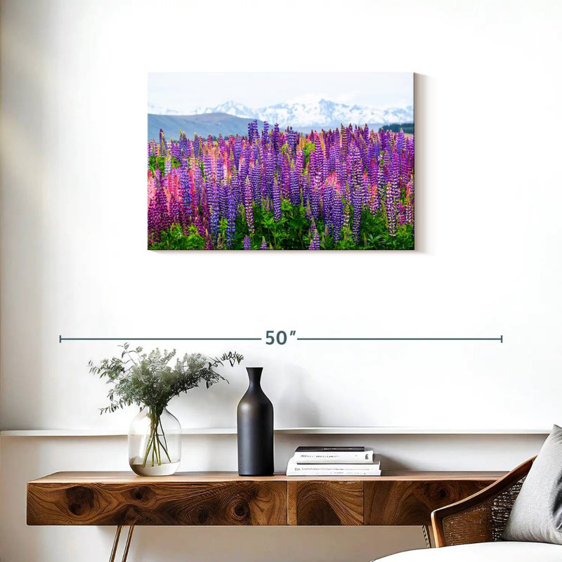 Fleurs de lupin lavande Alvord, H 20 po x l 30 po