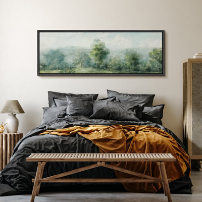 Rustic Countryside " Mist In The Grove A Hazy Morning Modern Art Relax Calm Warm Extra Large Pictures "