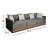 Camery 92.5'' Wide Rectangle Steel Patio Sofa with Cushions