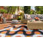 Tapis abstrait lavable intérieur / extérieur Kivett-856349453