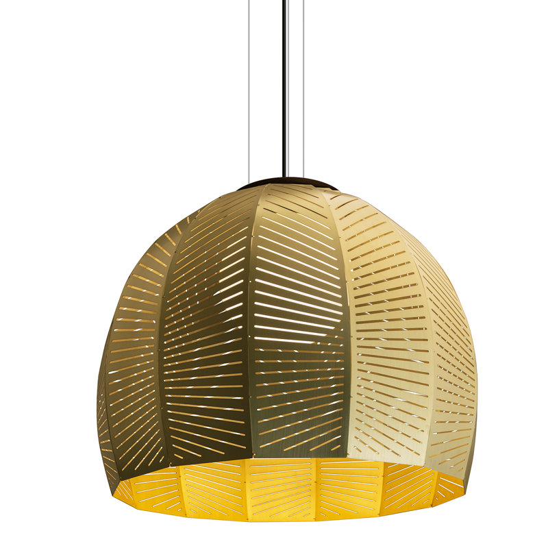 Amicus 1 - Light Pendant, 2700K - Warm White LED, 17.75" H x 21" W x 21" D, White Washed Oak Finish