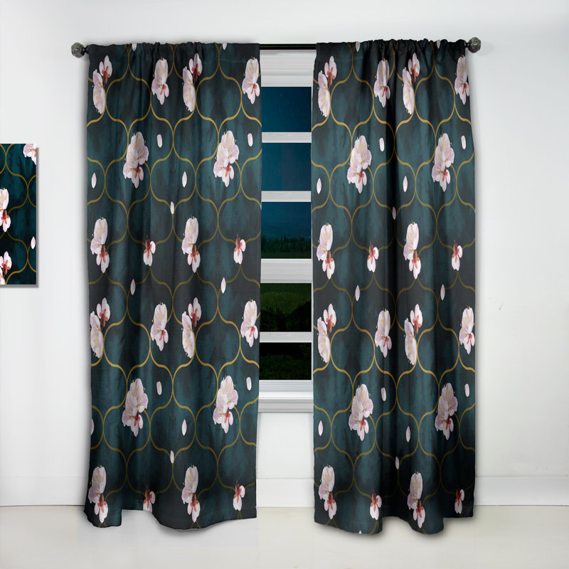 Rideau en lin / polyester, L 52 po x L 108 po
