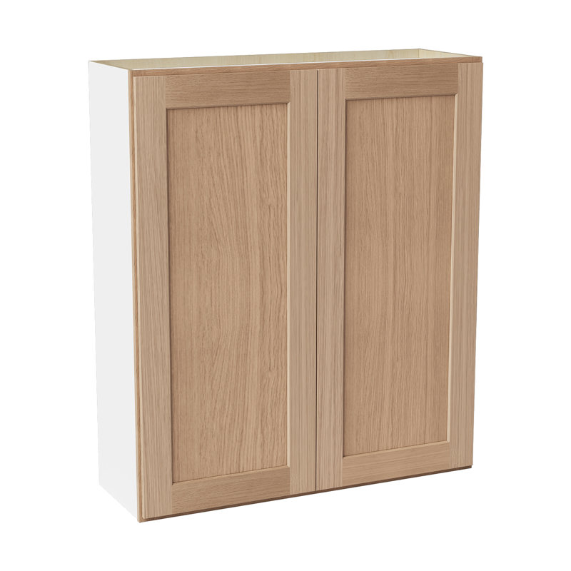 Armoire de cuisine en bois massif prête à assembler, H 42 po x l 36 po x P 12 po, Chêne Redondo