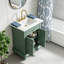 Armoire de meuble-lavabo contemporaine 24 po avec lavabo en céramique intégré, unité de rangement autoportante avec 2 tiroirs et tablette réglable personnalisable-1219032797