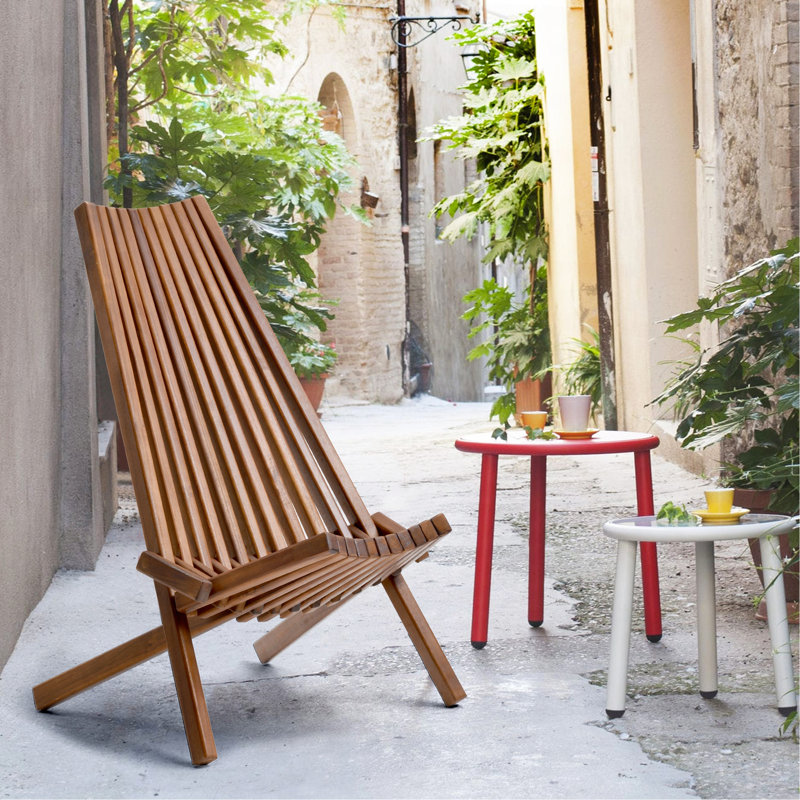 Chaise pliante en bois