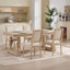 Ensemble de 2 chaises de salle à manger French Country, chaises rembourrées avec dossier en T, techniques de tréfilage et de sculpture, démontables