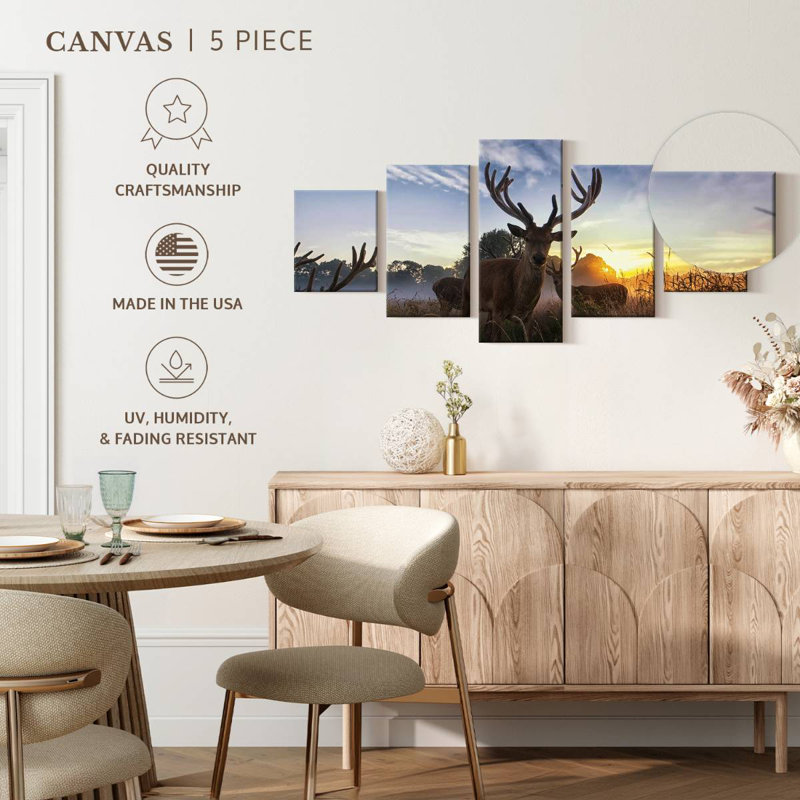 Cerf des marais, H 24 po x l 55 po