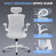Ergonomic Office Chair, Breathable Mesh Task Chair with Flip-up Arms and Adjustable Height