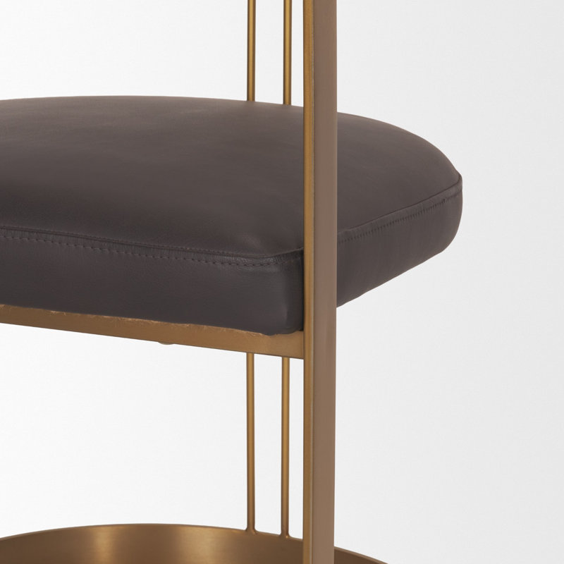 Hoskins I Arm Chair, Charcoal Brown